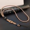 Lanière de téléphone portable tissée à la main Nouvelle Lanière amovible réglable Double usage Longue chaîne anti-perte pour suspension au cou