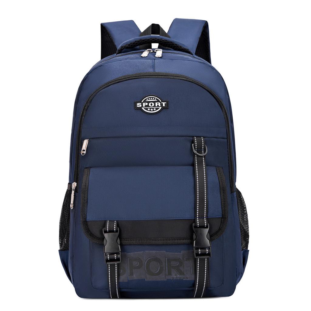 Business Oxford Canvas Backpack With Letter Printing Design For Commuters Daily