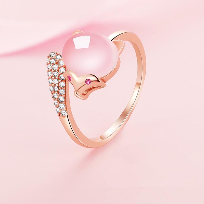 925 Sterling Silver Ring Open Adjustable Silver/Gold Ring Fashion Exquisite Student Girlfriend Jewelry Accessories Wedding Party