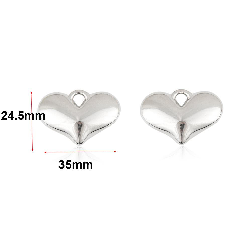 20pcs Heart Cute CCB Loose Beads For Necklace Pendant Heart Star Charms For Jewelry Making Supplies DIY Necklace Spacer Beads