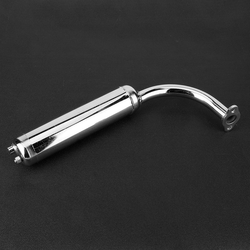 Marmitta Universale Tubo di Scarico per Motore Bicicletta Elettrica 80cc 60cc 49cc 50cc