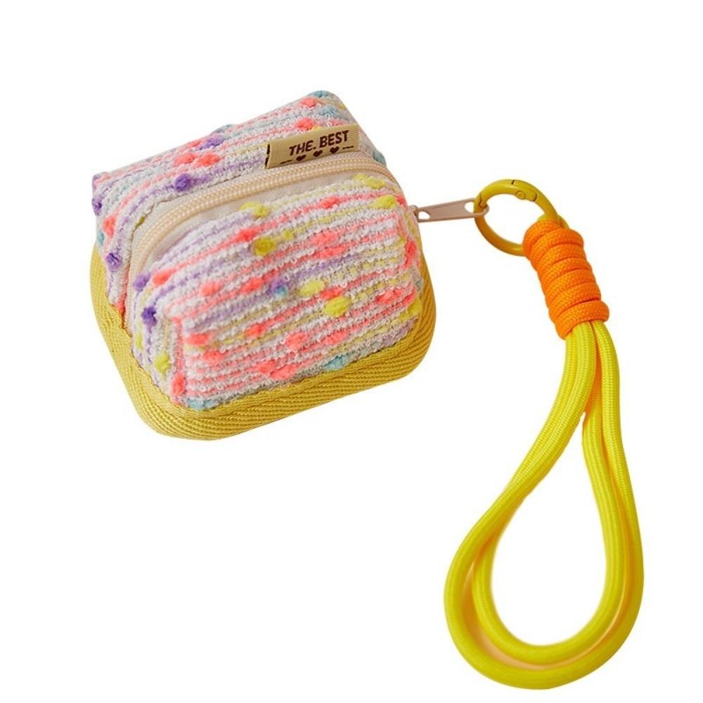 Mini Earphone Storage Bag Dopamine Bluetooth Headset Case Portable Coin Purse for Women Girls