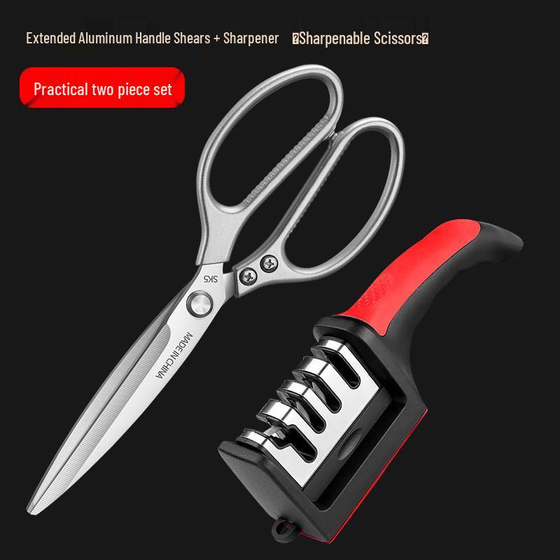 German-Style Commercial Kitchen Shears: Heavy-Duty Bone-Cutting and Multi-Use Food Scissors
