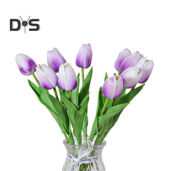 10 Stück künstliche Tulpen mit Stiel, realistisch, für Zuhause, Büro, Tischdekoration, Hochzeit, Kunstblumenzweig, künstliche Blumenarrangement, Dekoration, Foto