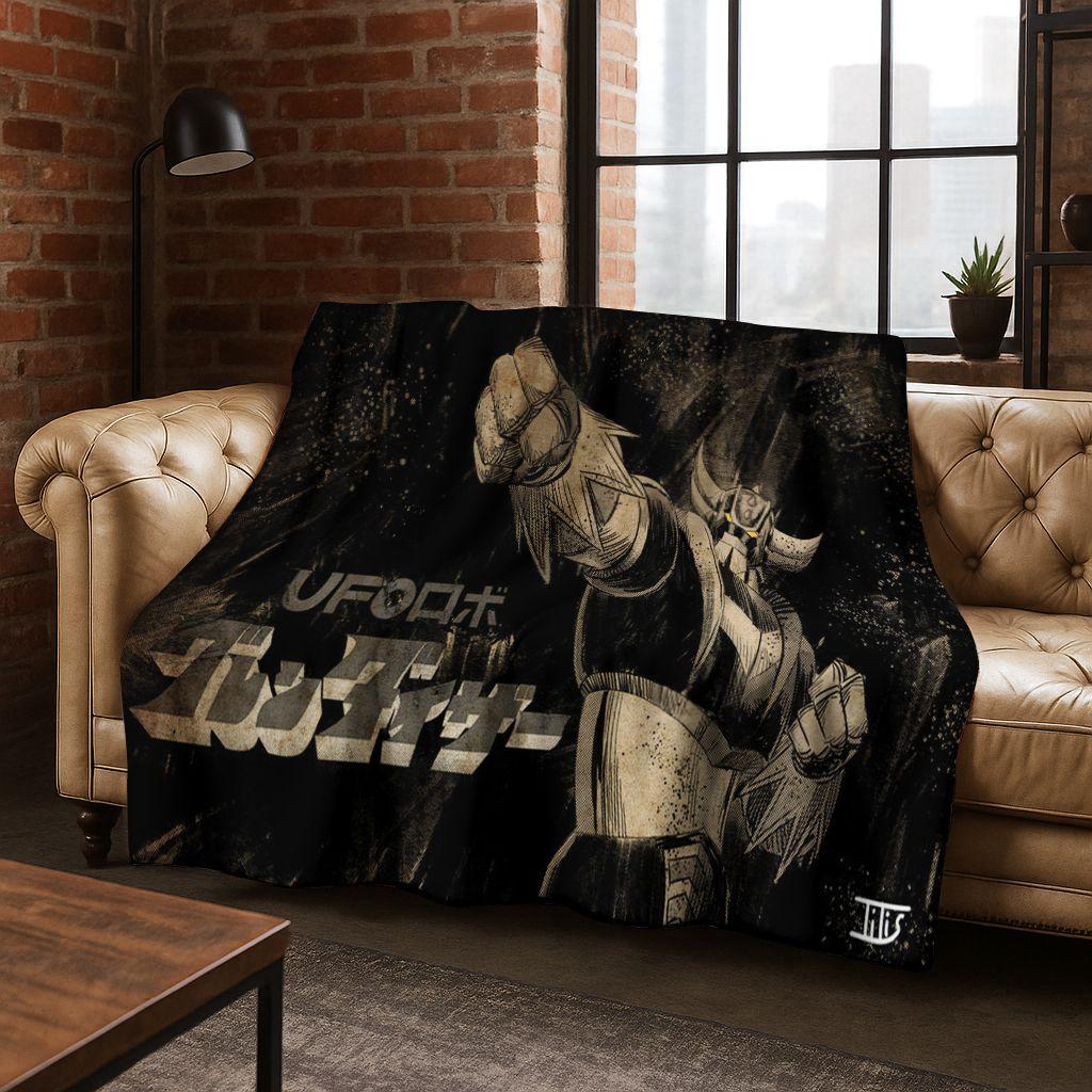 26 Style UFO Robot Grendizer U Cartoon Flannel Blanket,Cozy Soft Throw Blanket for Home Bedroom Bed Sofa Picnic Cover Gift Kid