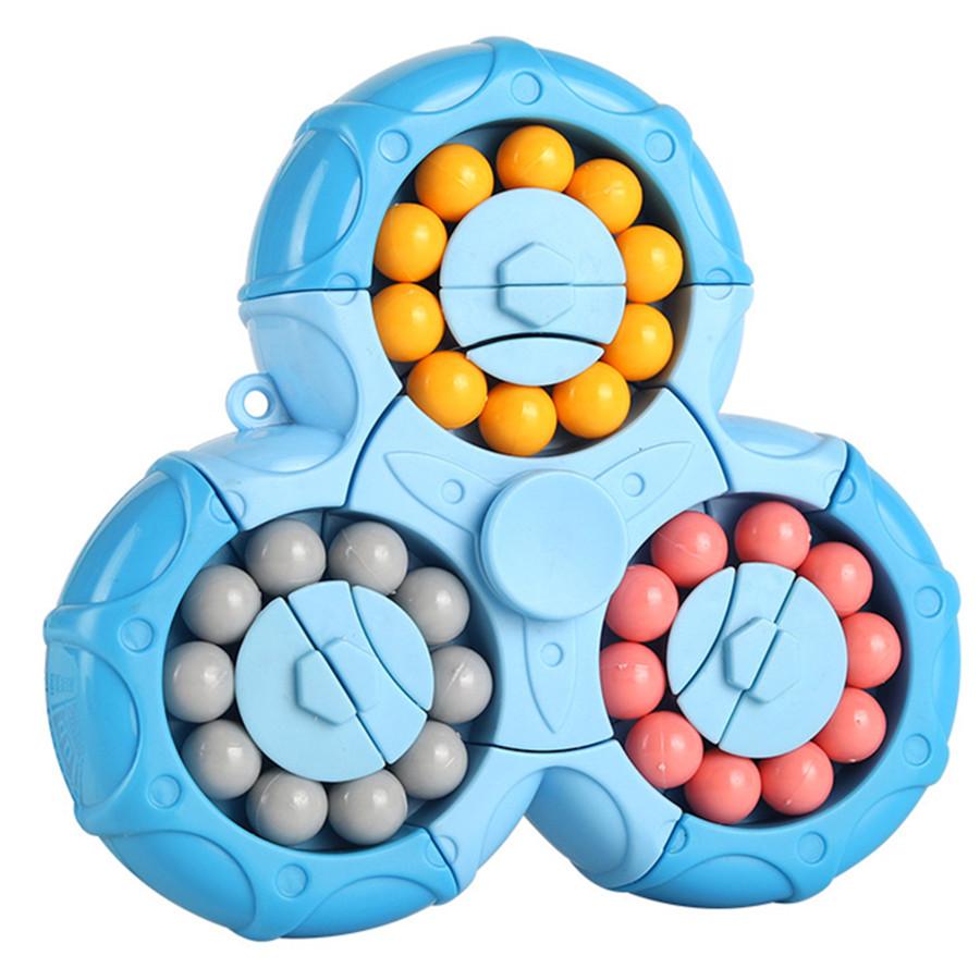 Magic Bean Cube Finger Gyro Rotating Antistress  Develop Intelligence Decompression Fidget Toy Adults Kids Gift