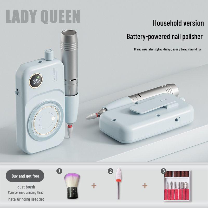 

Rechargeable Electric Nail Grinder & Cuticle Remover Tool for Professional Manicures Basic - Recommended for Beginners светло-синий