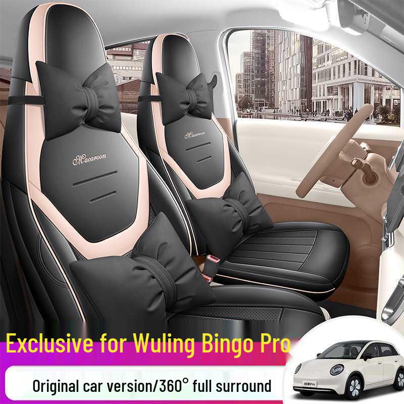 Wuling Bingo Pro Full Coverage Leather Car Seat Cover - All-Season Cushion