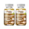 High-Concentration Ashwagandha Capsules with Organic Black Pepper, 1600mg, Suitable for Men and Women