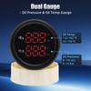 50~150 Celsius Oil Temperature Gauge + 0-10 Bar Oil Pressure Gauge 2 IN 1 Car Gauge with Sensor Red backlight for 12v/24v