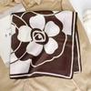Spring & Autumn Silk Scarf: High-End Korean Style, Magnetic Buckle, Neck Protection, Versatile Temperament, Women's Square Scarf