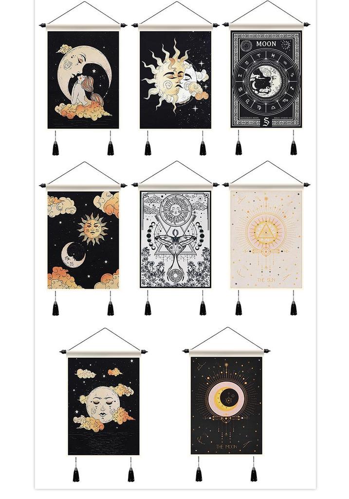 Tarot Card Tapestry: Sun & Butterfly Living Room Bedroom Dorm Decor