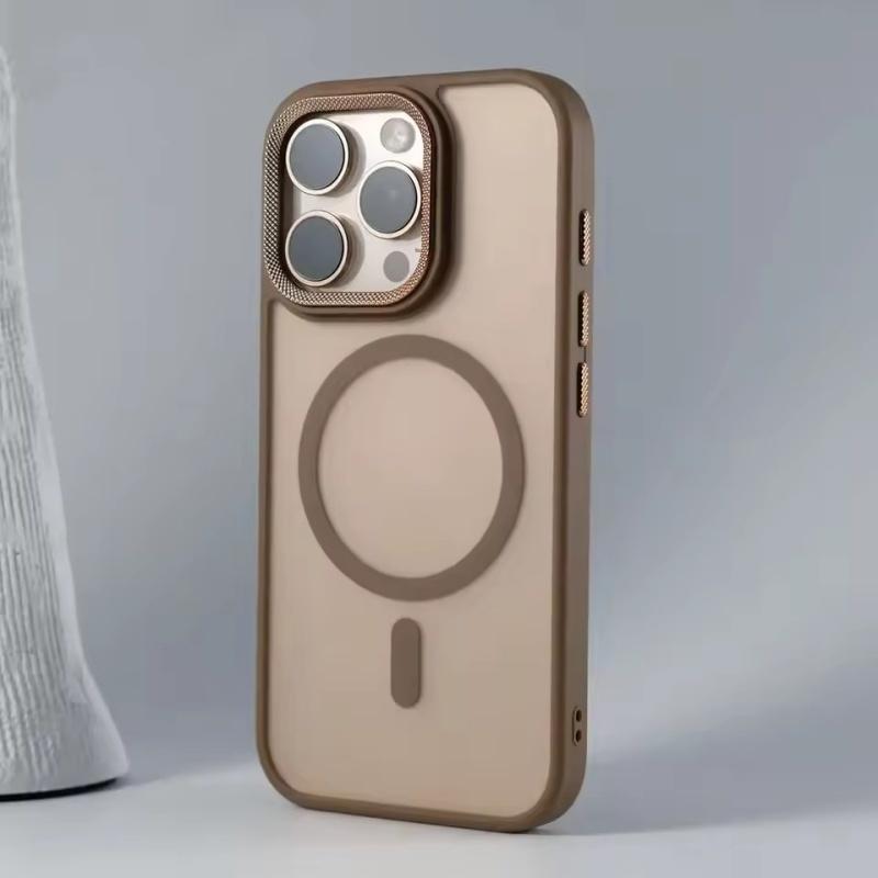 

Роскошный защитный чехол Spiricle Camera для iPhone 15 16 Pro Max 16 Plus, чехлы Magsafe для iPhone 14 12 11 13 Pro Max, матовый чехол iPhone 11 Pro Max золотой