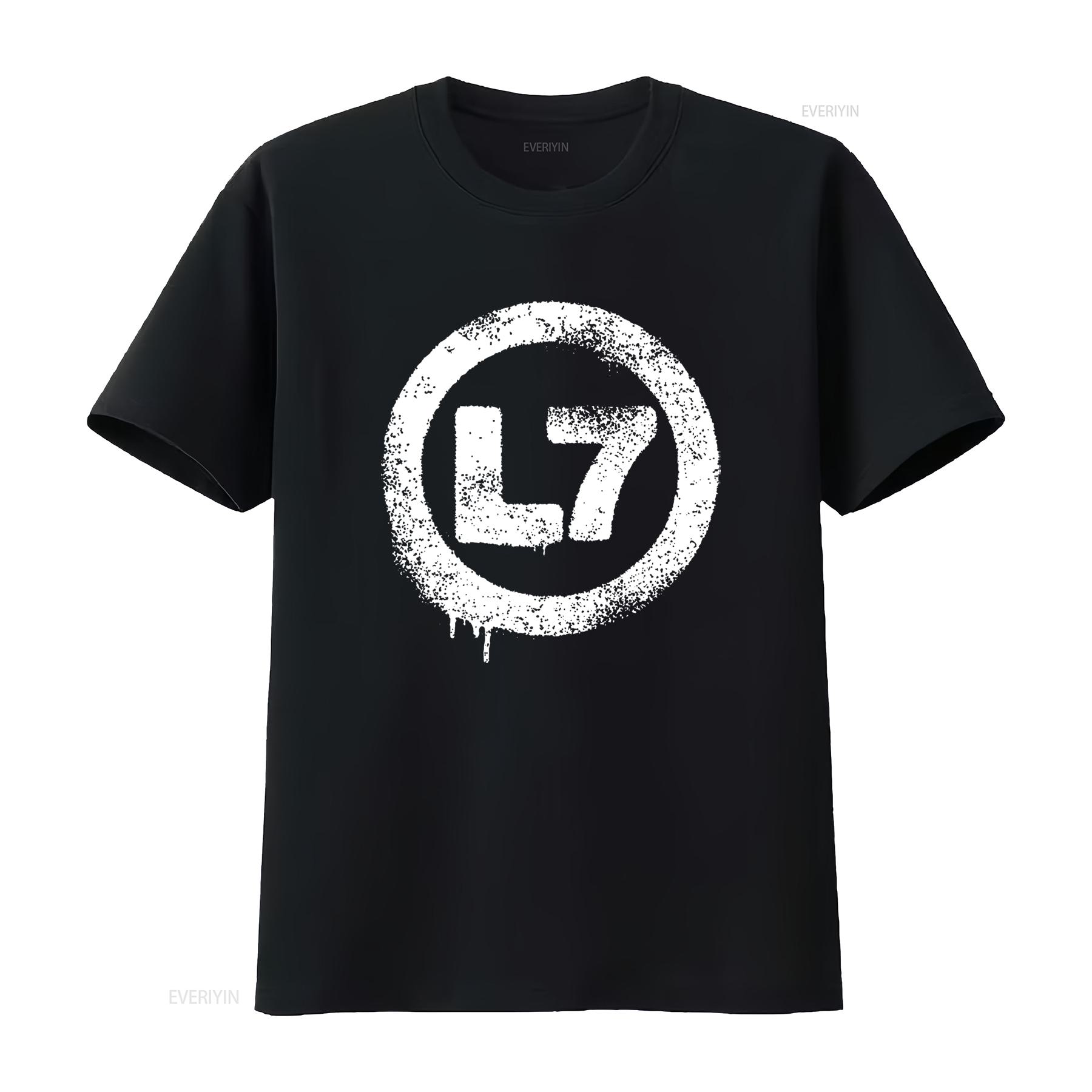 

L7 Band Basic Logo T Shirt for Fans Full Sizes S 5XL LET715 vintage Washed Top For Everyday Wear Comfortable fashion Casual 4XL