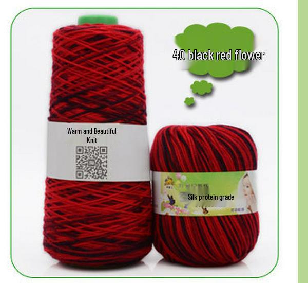 Filato di Cotone al Latte con Proteine della Seta per Maglieria e Uncinetto per Sciarpa per Neonato