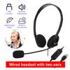USB headset with microphone noise reduction for computer calls chat call center headset  headset