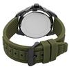Watch - Aaron - Green Silicone Strap - 45 Mm Metal Case - 5 ATM Water Resistance