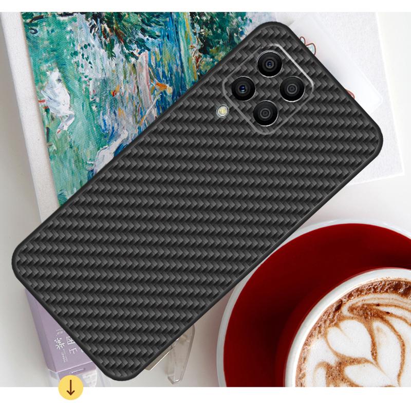 Carbon Fiber Case For Samsung Galaxy M13 M23 M33 M53 M30s M31s M12 M32 M52 M21 M51 M14 M34 M54 M20 Coque