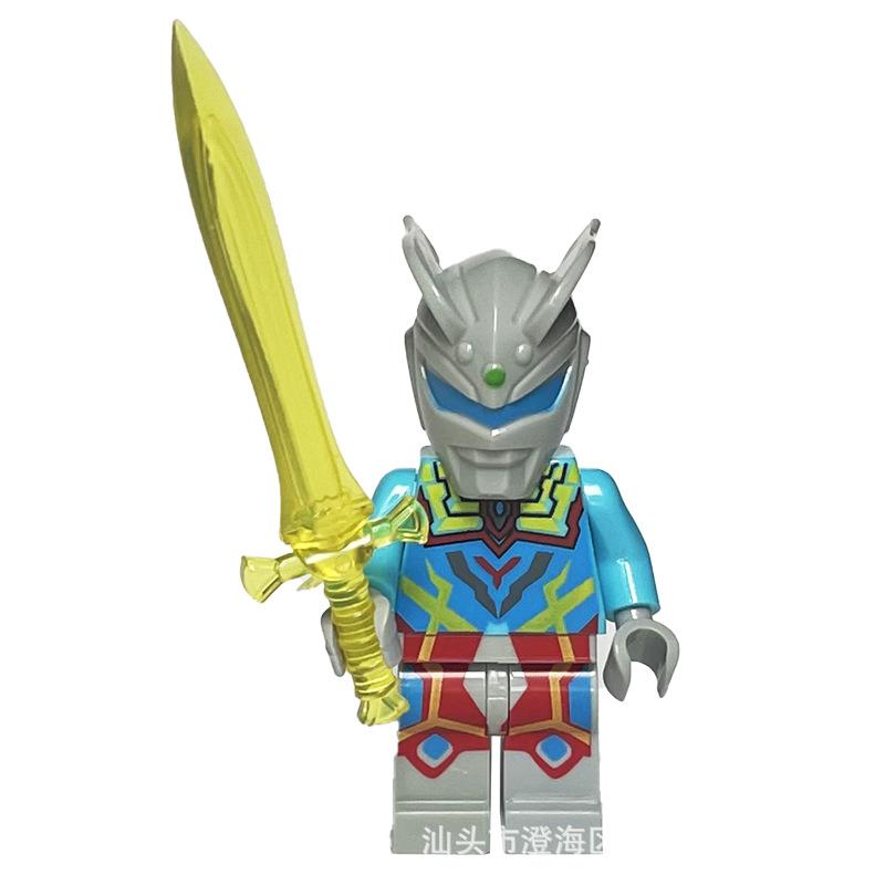 Ninja Warrior Superhero Doll With Weapon Single Building Block Assembly Toy