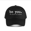 Be You Motivational Canvas Wall Art Baseball Cap Fashion Unisex Sunhat Womens Outdoor Sports Snapback Cap