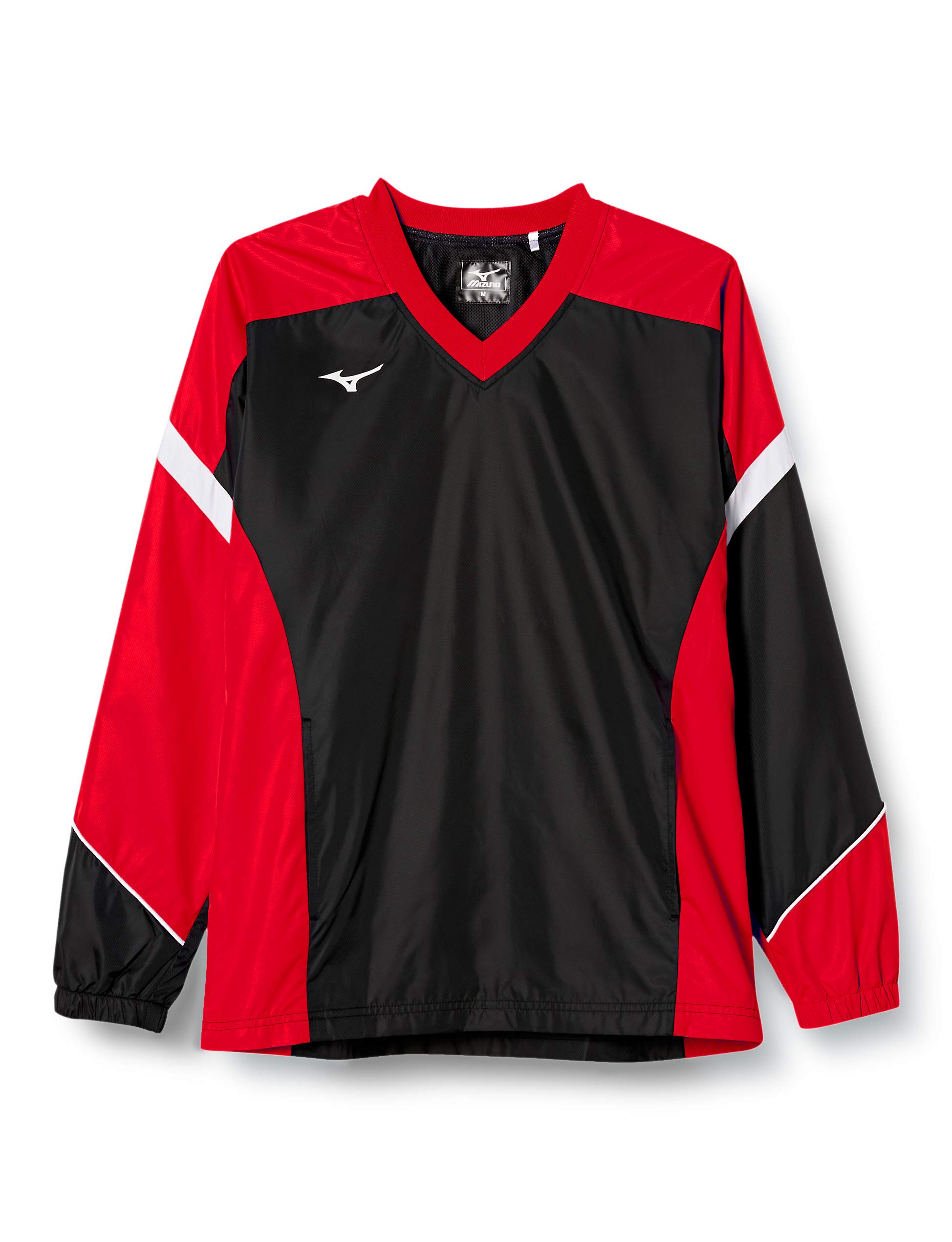 

Mizuno Tennis Windbreaker Black x Chinese Size S Equivalent to Japanese Size S Shirt, 62JE7001, Red, (Japan),