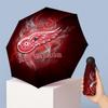 Detroit Red Wings Printed 5?Fold Mini Umbrella 8?Rib Windproof Compact Umbrella For Women Pocket Carry