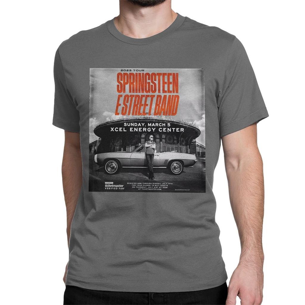 Bruce The E Street Band Springsteen Thunder Road T Shirt Men Women's Pure Cotton Casual T-Shirt Tee Shirt Clothes Plus Size