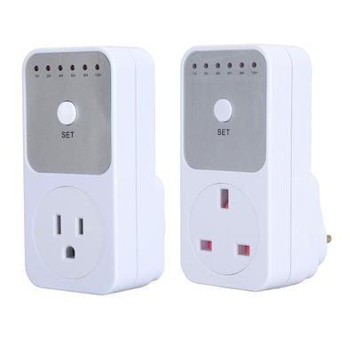 Countdown Timer Socket 1 2 4 6 8 10 Hour Options Auto Shut Off Outlet Countdown Timer for Lamps Fans