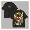 Demon Slayer Kamado Tanjiro Hinokami Kagura Vintage Gewassen Grafisch T-shirt, Unisex Oversized Streetwear, Anime Fan Cadeau