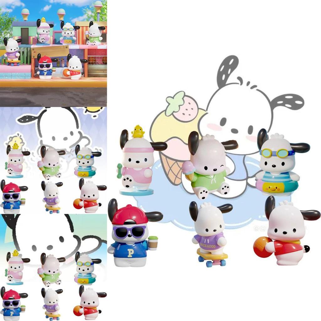 Adorable Sanrio Pachi Dog Go Anywhere Series Blind Box Pvc Figure For Collectors