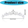 Portable Pageant Queen Crystals Tiaras Elegant Headband Crowns Hair Accessory for Women in Costume Performances