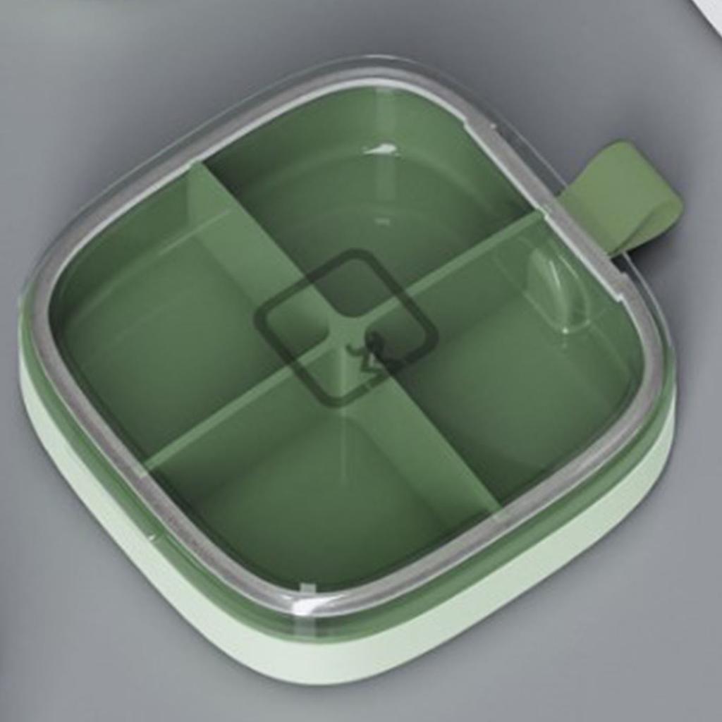 Travel Medicine   4 Compartments Small Medicine Box Sealed Medicine Case Portable Vitamin Container