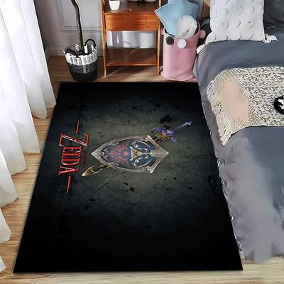 Legend of Zelda Ikonisches Schwert Teppich Geeignet zur Verwendung als rutschfeste Spielmatte für Sofas im Wohn- und Schlafzimmer