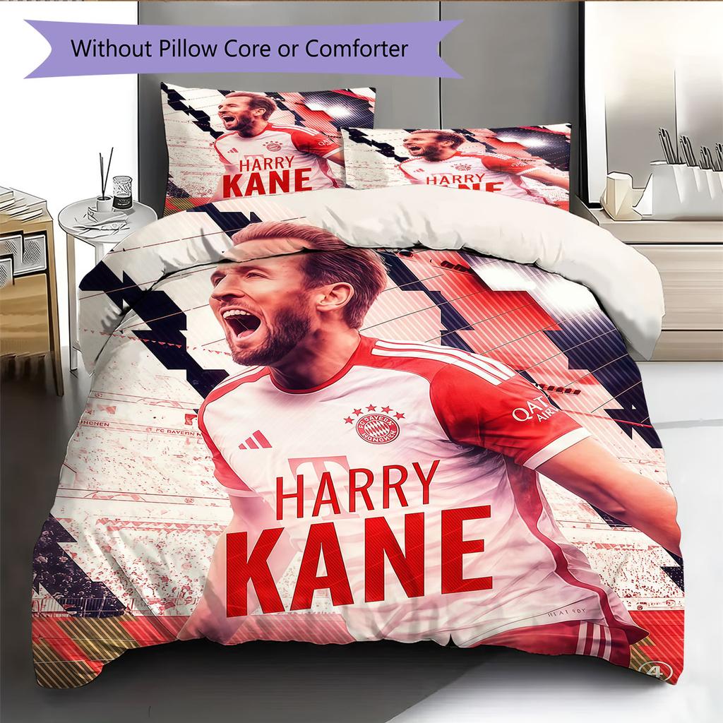 Set Copripiumino Trapuntato Harry Kane Vibes Copripiumino Federa Decorazione per la Casa Regalo di Compleanno (1 * copripiumino + 2 * federa, senza nucleo)