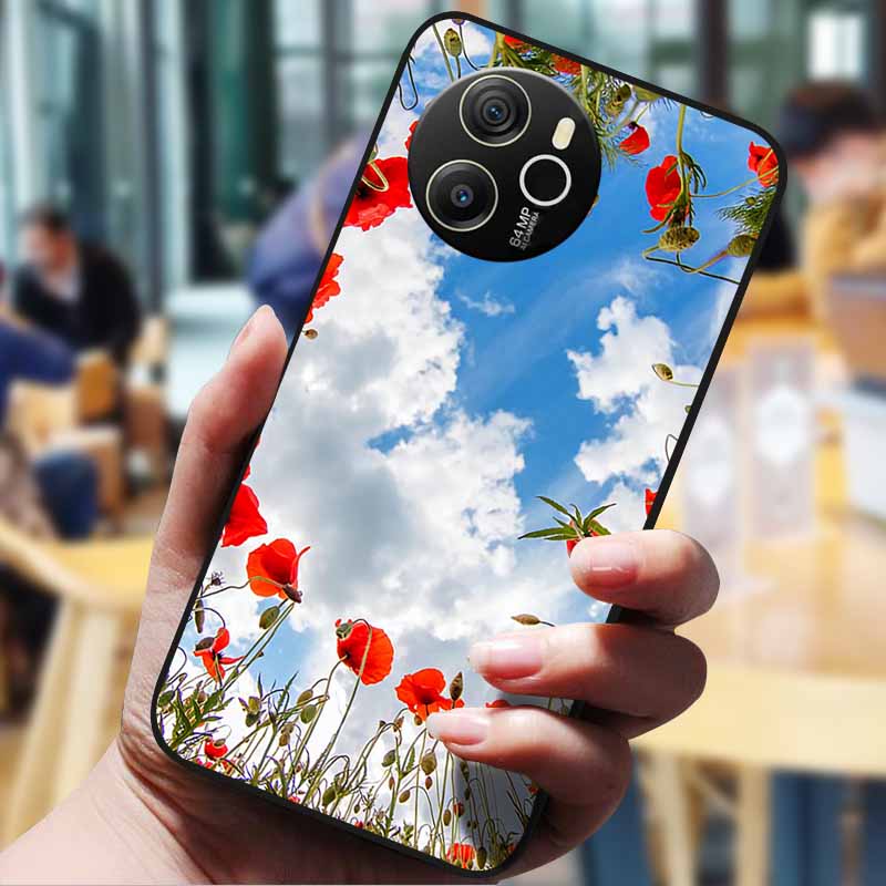 For Blackview Shark 8 Case 6.78" Cartoon Painted Cover Lovely Case Soft Silicone Protect Cover For Blackview Shark8 Cases Bumper