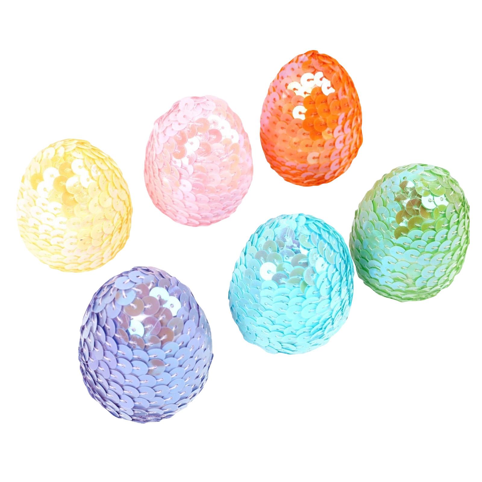 

Декоративное пасхальное яйцо-украшение с пайетками