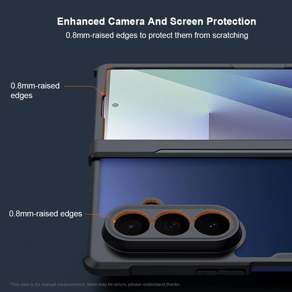 XUNDD For Samsung Galaxy Z Fold7 5G Case TPU+Acrylic Phone Cover with Front Screen Protector