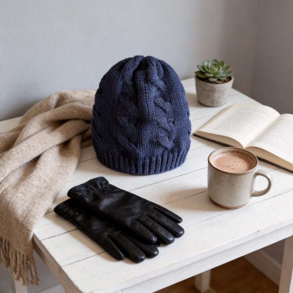 Cotton Blend Cold Weather Hat Unisex Beanie With Ear Protection For Winter And Fall