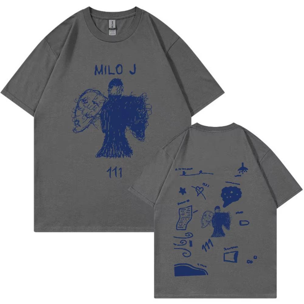 Rapper Milo Album Merch T-Shirt Herren Damen Kleidung Harajuku Hip Hop T-Shirts Vintage Baumwolle Kurzarm T-Shirt