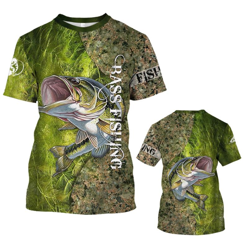 New Men's T-Shirts Short Sleeve Tops 2026 Summer Clothing Fishing Graphic Shirts Mens Dress Streetwear O-Neck Pullovers 5XL Tees