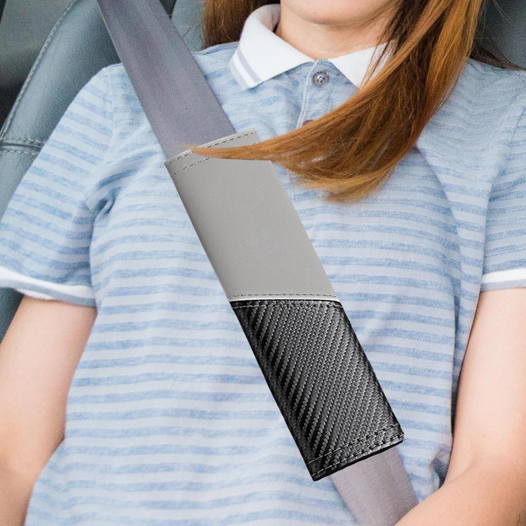 Vehicle Seat Belt Pad Car Seatbelt Cover for Adults Accessories Anti Scratch Black