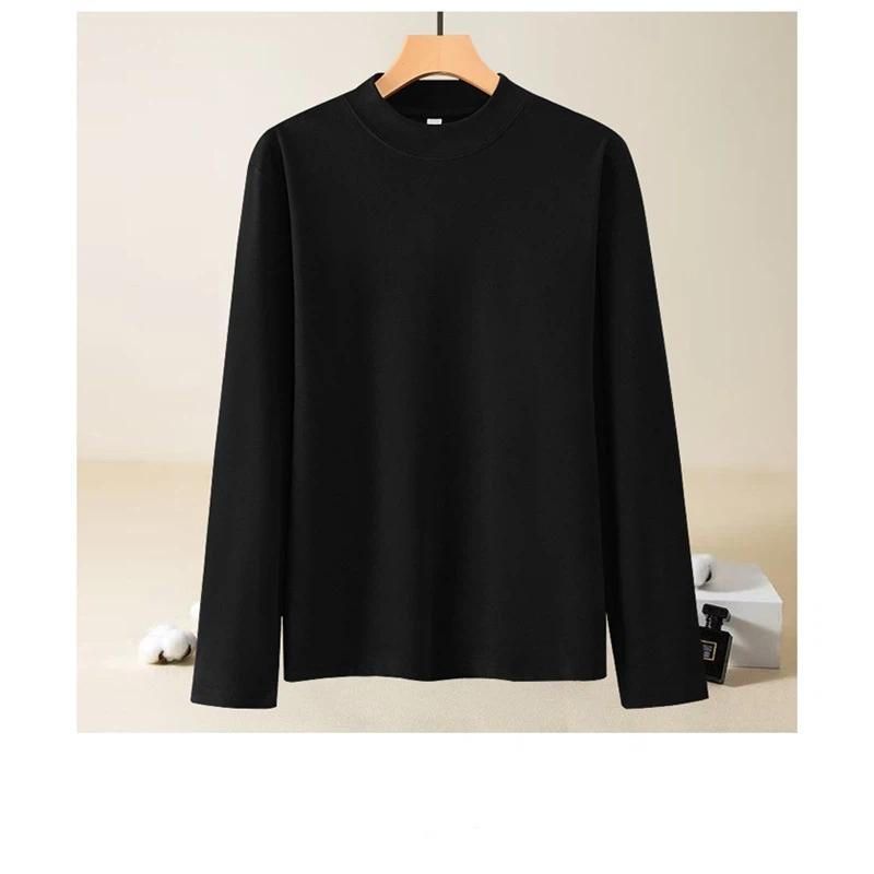 Unisex Autumn And Winter Warm Solid Color Long Sleeved Sweatshirt Base