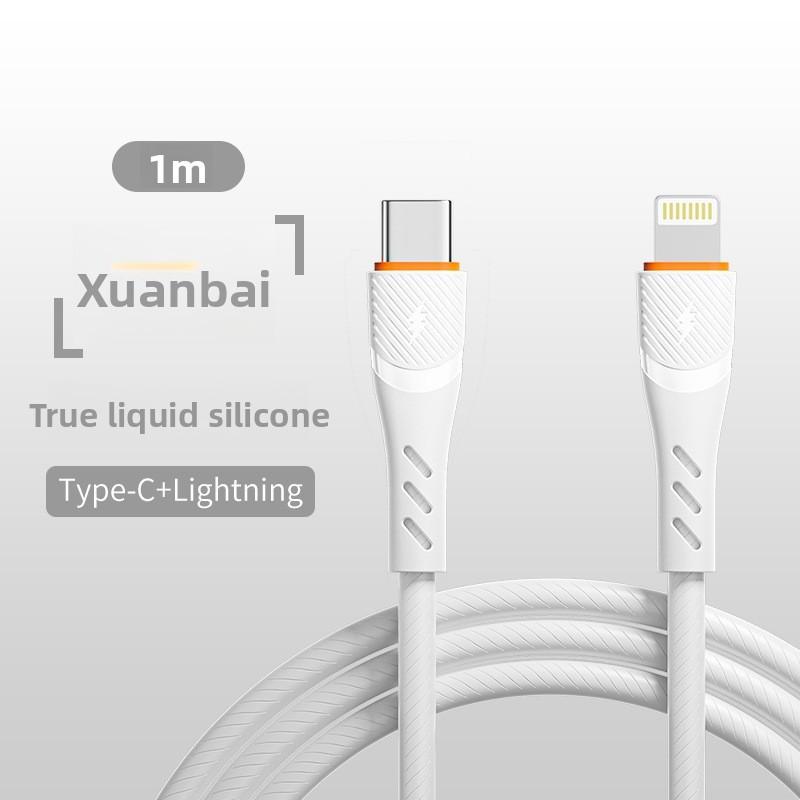Super Fast Charging Typec Data Cable For Iphone Huawei With Liquid Silicone Material