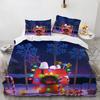 Snoopy Children's Microfibre Duvet Covers 3-Piece for Teenagers adult Duvet Cover Cartoon Comics Bedding with Zip gift Cover
