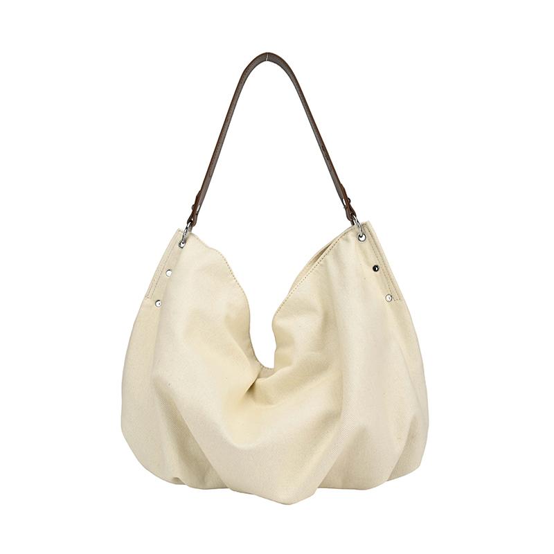 CANVAS Solid Color Zipper Casual Tote 2026 Classic Simple Versatile Shoulder Bags Four Seass Daily Commute Women's Handbags