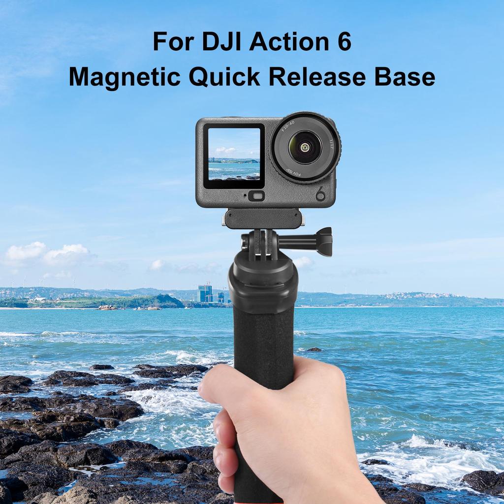 PULUZ Magnetic Quick Release Base for DJI Osmo Nano/Action 6 Camera