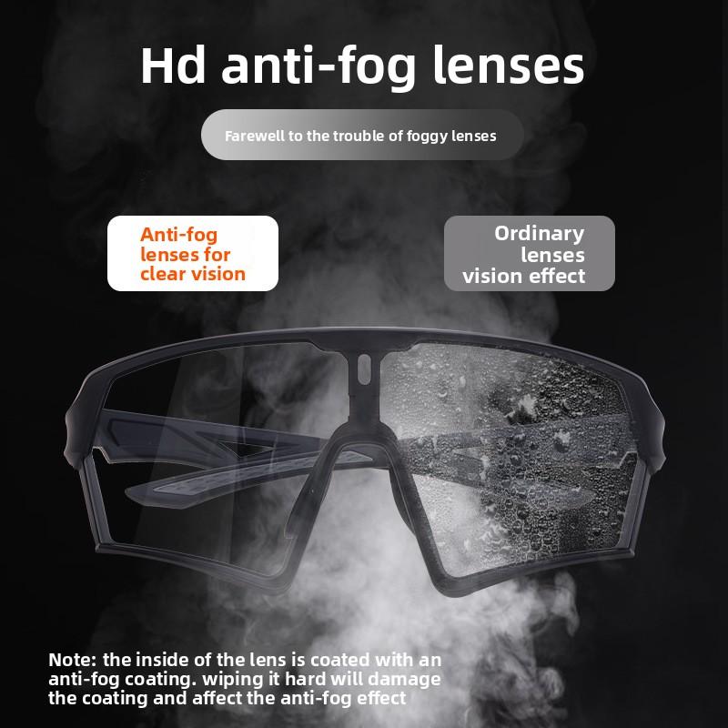 Anti-fog Full Frame TR Material Cycling Glasses Windproof Anti-UV Running Off-road Marathon Goggles Unisex Sports Glasses