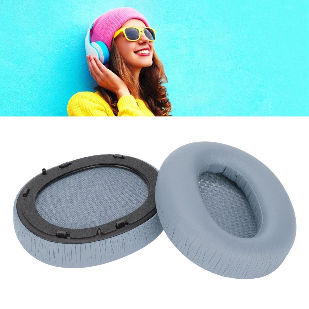 2PCS Leather Noise Isolation Ear Pads for EDIFIER W820NB Bluetooth Headset Ear Pads Replacement