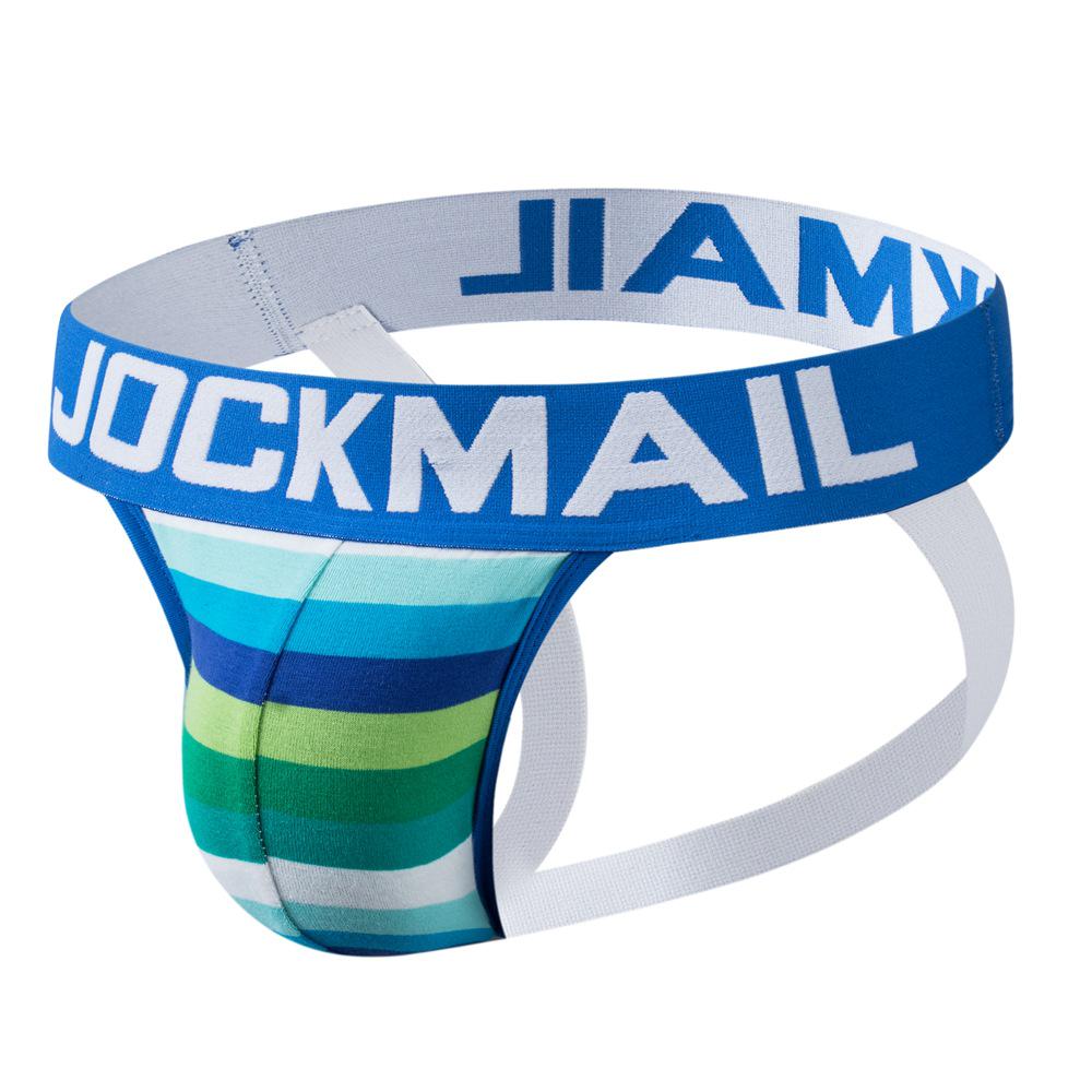 JOCKMAIL Mutande Uomo a Strisce Arcobaleno Vita Bassa in Cotone