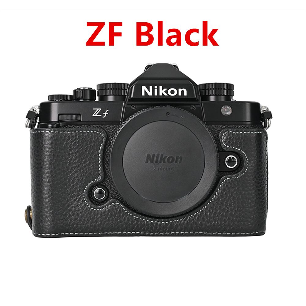 

Genuine Leather Half Case for Nikon Z6III Z6II Z7II Z5 Z50II ZF Zf Battery Opening Camera Body Cover